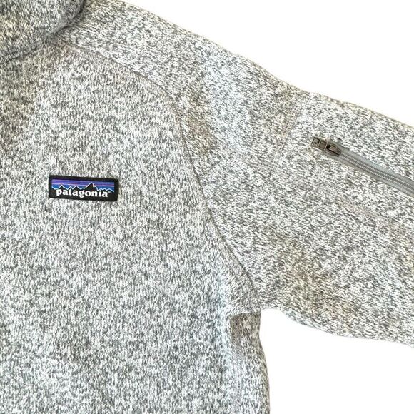 Patagonia Women's Better Sweater Quarter Zip Fleece Small Gray Pullover - Picture 3 of 13